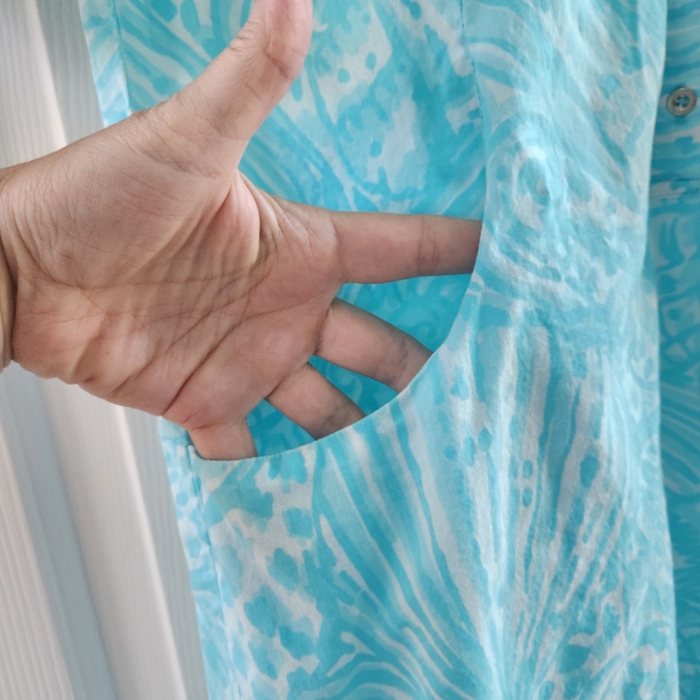 Lilly Pulitzer Sanibel Tunic Dress in Shorely Blue - Picture 12 of 14